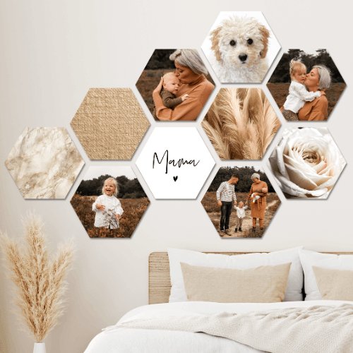 Hexagon collage